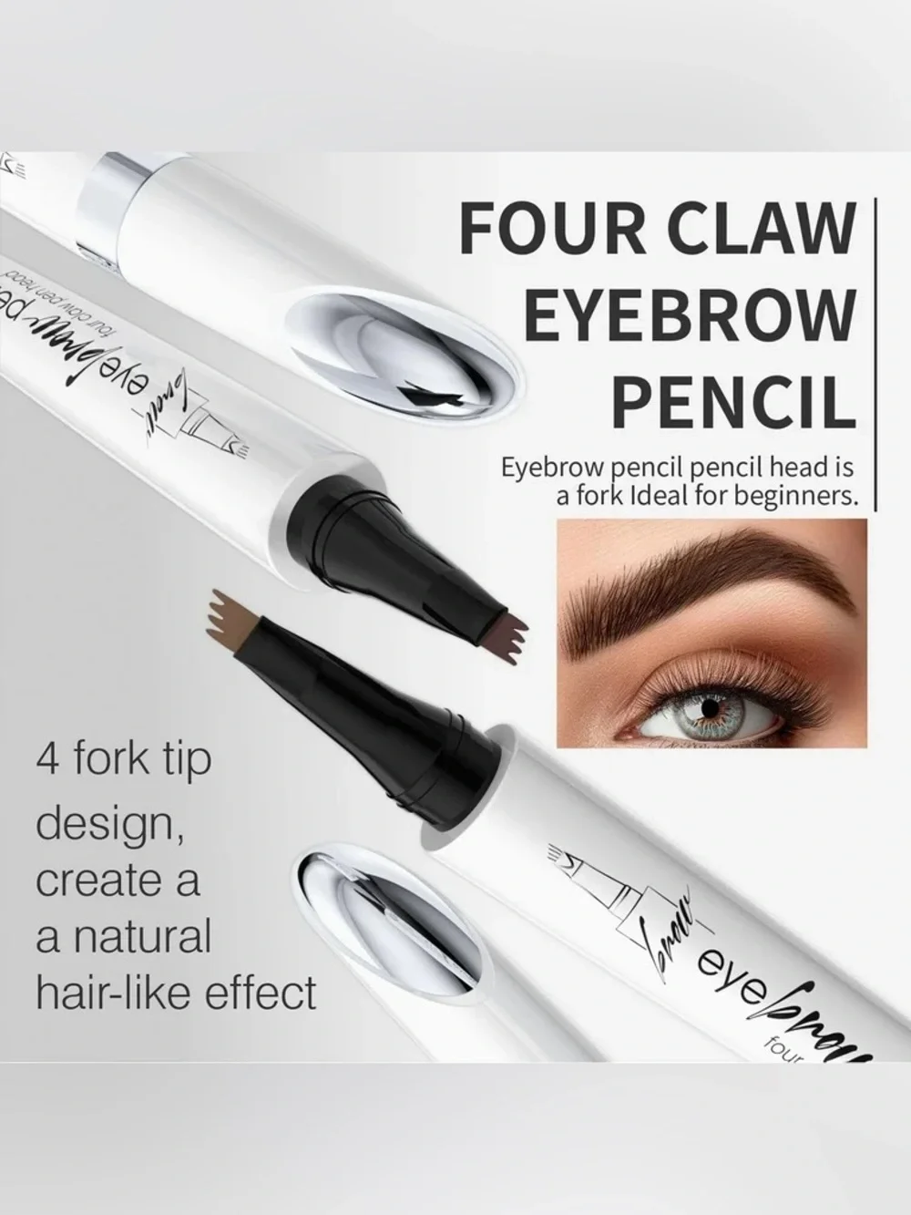 QIC Microblading Eyebrow Pen - Dark Brown, NEW